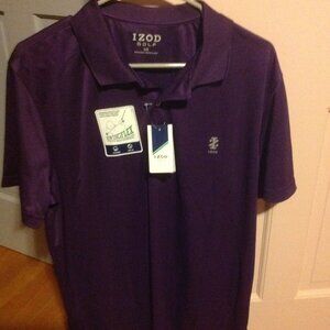 Izod Men's Performance Short Sleeve Large Golf Shirt - New with Tags